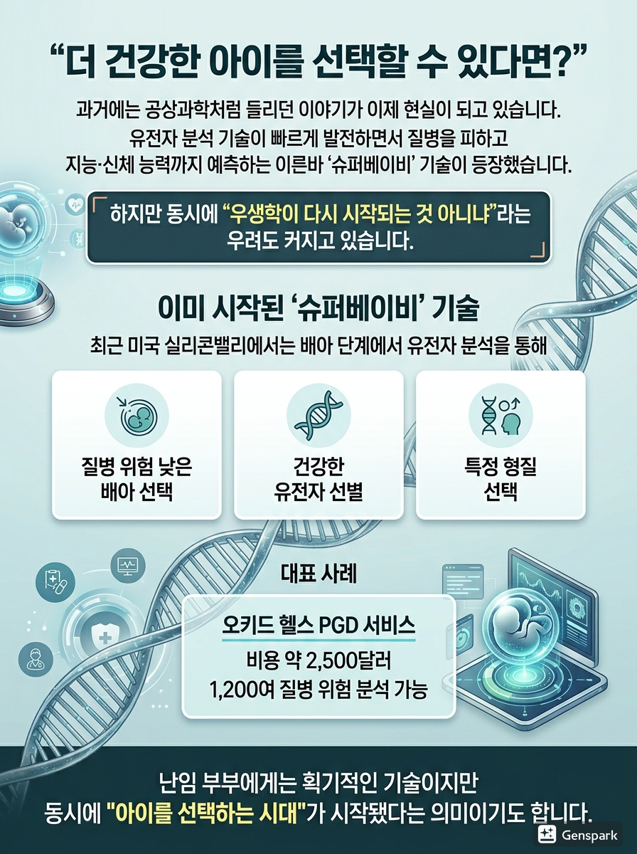 Professional Korean infographic poster about genet 1775351613237